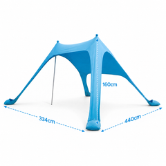 Weisshorn Beach Tent Canopy Sun Shelter - Blue