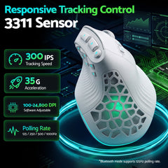 SOLAKAKA E9 Vertical Gaming Mouse (Tri-Mode)