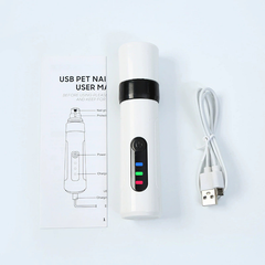 What is in the box: nail grinder, USB charging cable and user manual